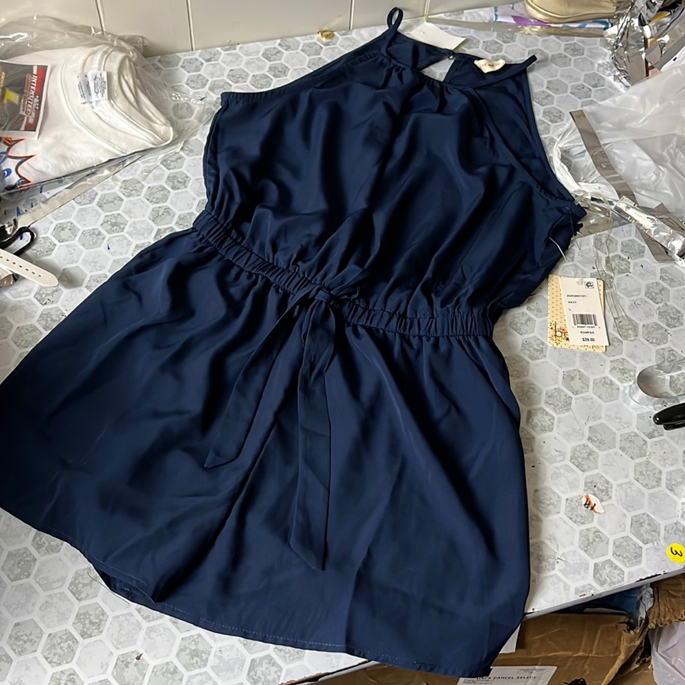 Navy Blue Women's Jumpsuit